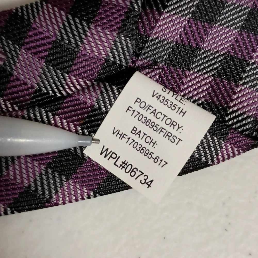 Purple and Black Striped Clip On Boys Tie for Boy 2-5 Years Old